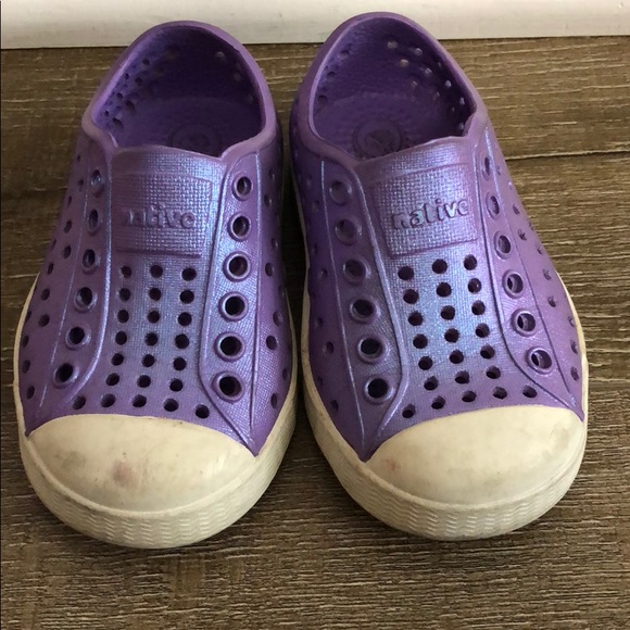 purple native shoes